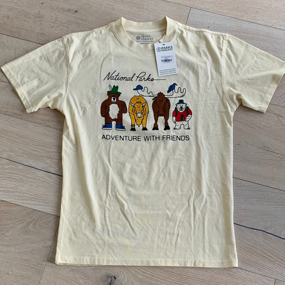 Parks Project National Parks Adventure with Friends Tee - Cream, new with tags